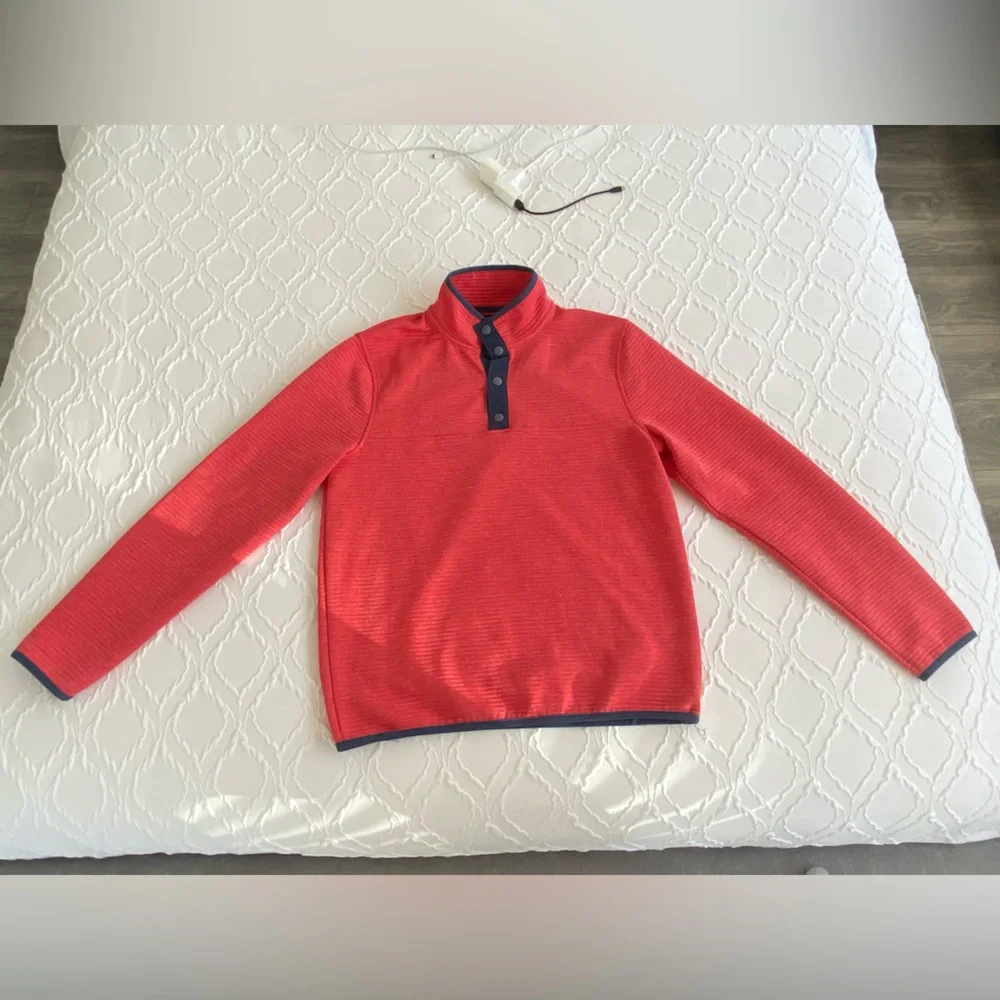 J. Crew - Red/Pink Elevated Casual Pullover Fleece - Size S